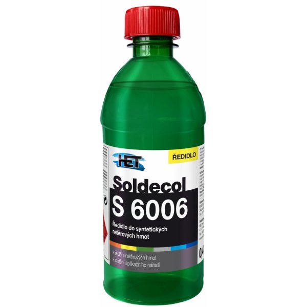 Ředidlo Soldecol S 6006 0,4l<br> HET - Barvy, laky a chemie Barvy, laky, spreje Ředidla