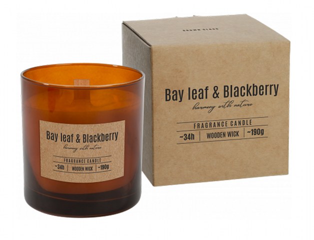 Svíčka BAY LEAF&BLACKBARRY 190g - Doplňky pro domácnost Svíčky, oleje