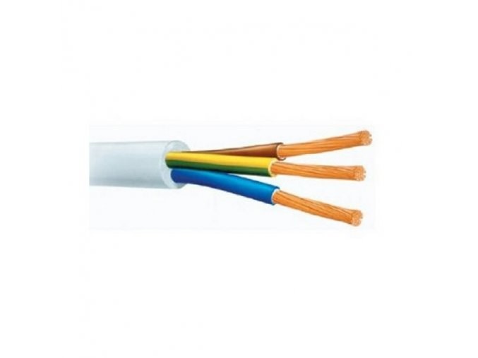 Kabel CYSY 3Cx2,5 bílý - Elektroinstalace Kabely, prodlužováky Kabely