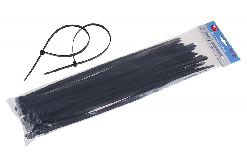 Pásek vázací 400x7,6mm černá (50ks) - Nářadí Pásky, fólie, tabulky Pásky stahovací