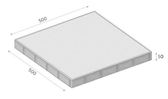 Dlažba FORMELA III povrch Standard 50x50x5cm přírodní CS - BETON - Betonové výrobky Velkoformátové dlažby