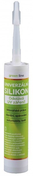 Silikon univerzální GREEN LINE 280ml transparentní - Barvy, laky a chemie Stavební chemie Tmely