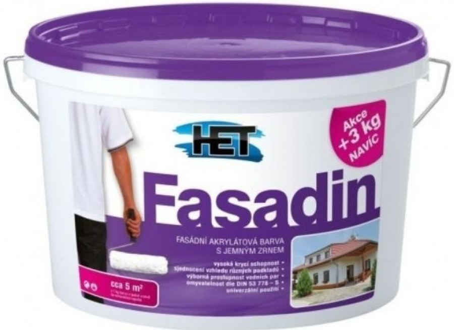 Fasadin 7kg HET - Barvy, laky a chemie Barvy, laky, spreje Malířské barvy Fasádní