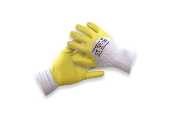 Rukavice nitrilové vel.9 žluté paint grip - Ochranné pomůcky, rukavice, oděvy Rukavice Pracovní