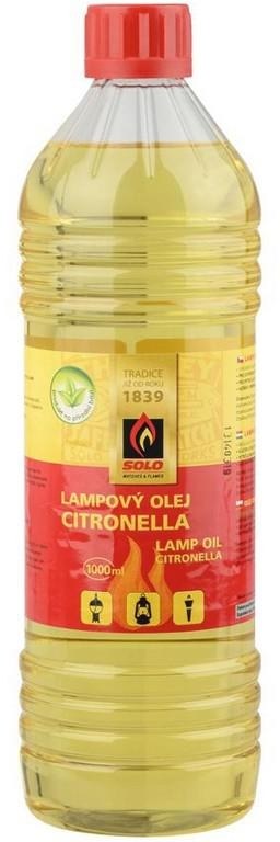 Olej lampový 1litr citronový SOLO - Zahrada Jedy, pasti, odpuzovače