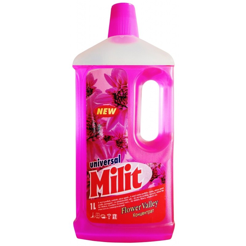 Prostředek čistící MILIT univerzální růžový 1l - Doplňky pro domácnost Drogérie Podlaha