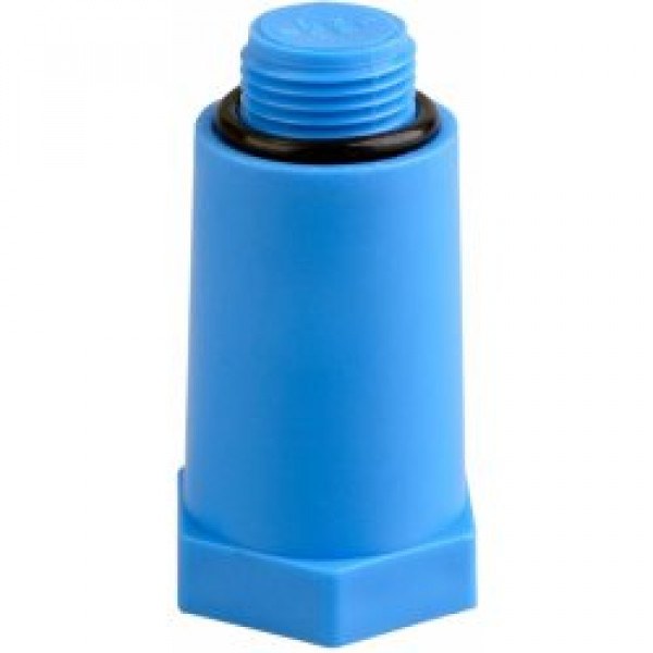 PPR záslepka 1/2" dlouhá modrá - Sanita Rozvody vody Plastové Záslepky