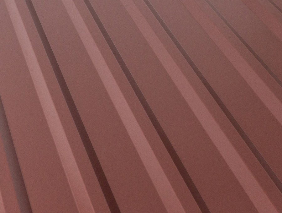 GUTTA- krytina střešní plechová Guttatop Trapéz T18 2000x1150mm, červený - Střechy Krytiny Plechové