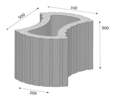 Tvarovka FLORETA přírodní (12) CS - BETON - Betonové výrobky Svahové tvarovky