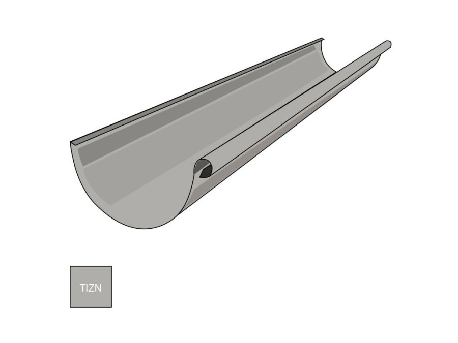 TITANZINEK žlab 33 (prodej na m) - Střechy Okapový systém Titanzinkové
