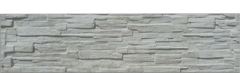 Deska betonová sokl 200x25cm přírodní jednostranně štípaná BEVES - Betonové výrobky Zděné ploty Betonové dílce