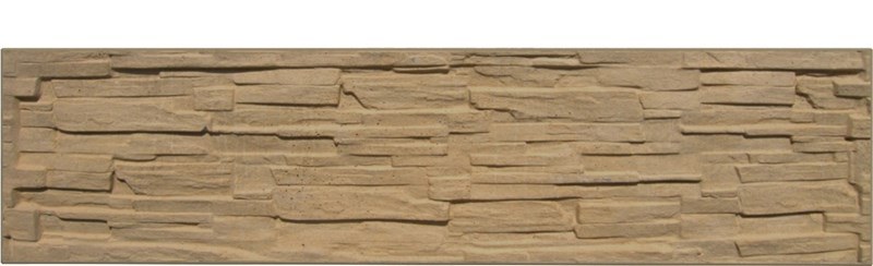 Deska betonová 200x50cm pískovec jednostranná BEVES - Betonové výrobky Zděné ploty Betonové dílce