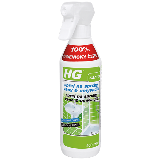 HG- sprej na sprchy, vany a umyvadla 0,5l
