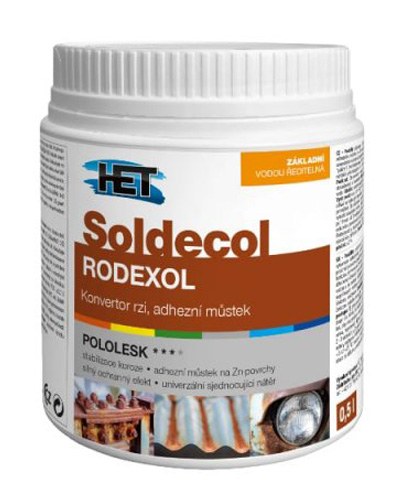 Konvertor rzi SOLDECOL RODEXOL 0,5l HET - Barvy, laky a chemie Penetrace, adhézní můstky Adhézní můstky