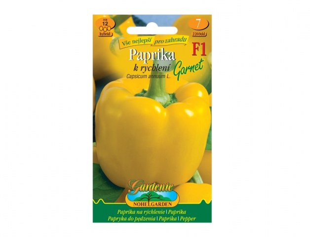 Semínka paprika zeleninová k rychlení GARNET F1 hybrid