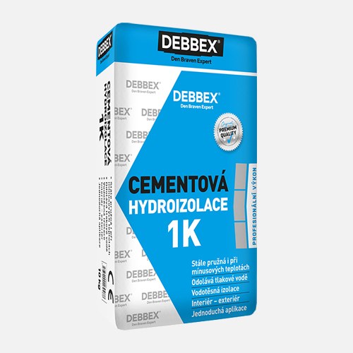 Hydroizolace cementová 1K 9kg DEBBEX DEN BRAVEN - Zateplení, izolace Hydroizolace Tekuté Cementové