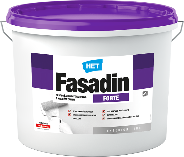 Fasadin Forte 12kg - Barvy, laky a chemie Barvy, laky, spreje Malířské barvy Fasádní