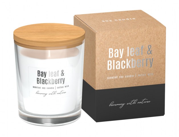 Svíčka BAY LEAF&BLACKBERRY 130g - Doplňky pro domácnost Svíčky, oleje