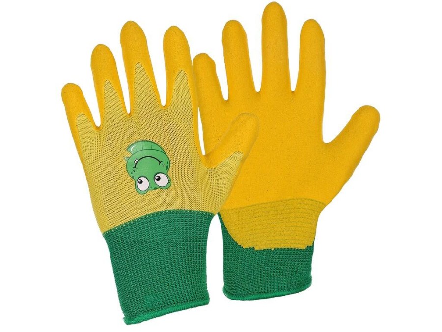 Rukavice dětské DRAGO vel. 5 žluté - Ochranné pomůcky, rukavice, oděvy Rukavice Dětské