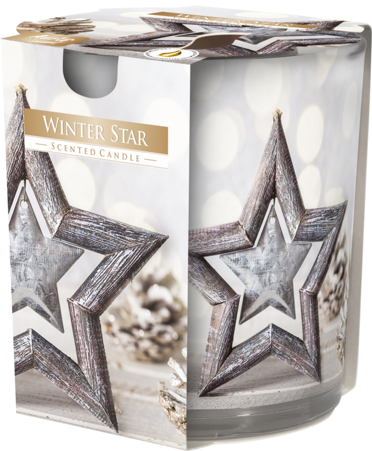 Svíčka WINTER STAR 100g - Doplňky pro domácnost Svíčky, oleje