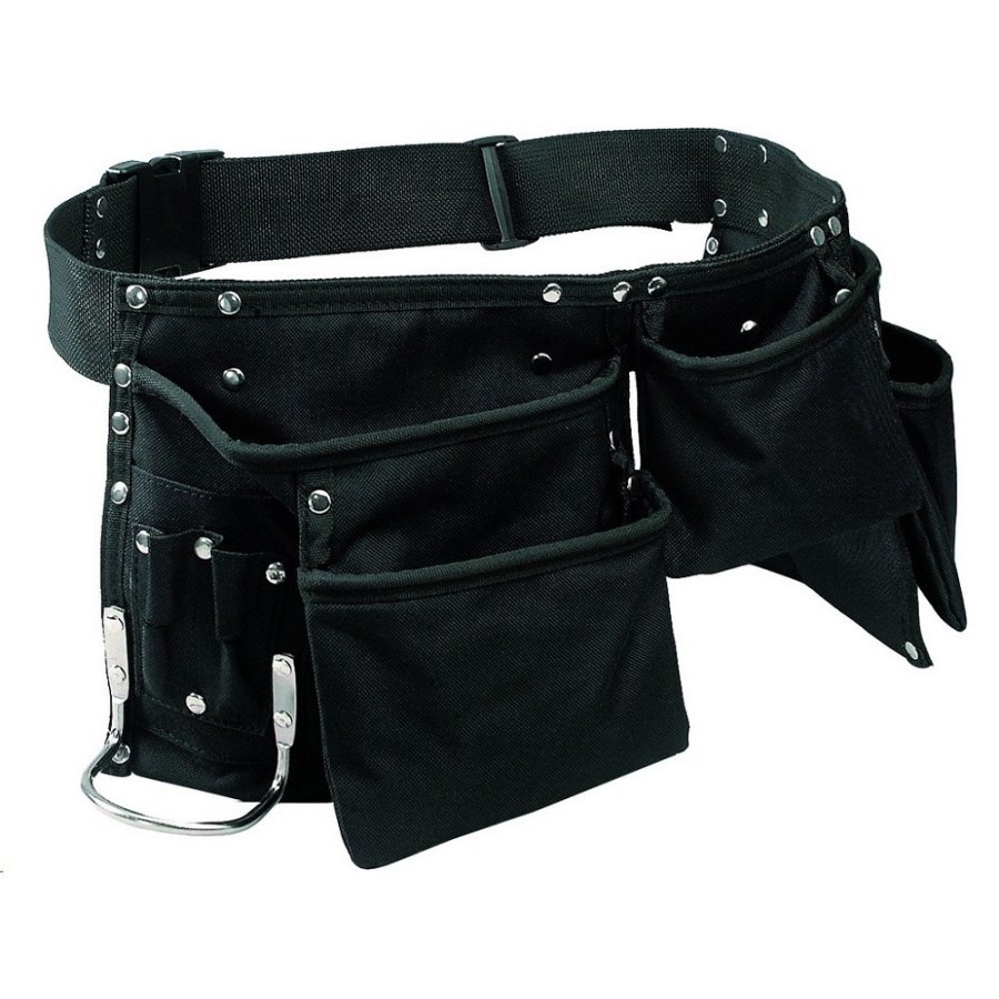 Pás na nářadí HŘEBÍČENKA textilní 2xkapsa černý - Ochranné pomůcky, rukavice, oděvy Pásy, opasky