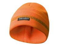 Čepice zimní s reflexními pruhy oranžová
