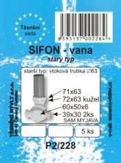 Těsnění sada sifon van.starší P2/228 - Sanita Těsnění, pásky Těsnění