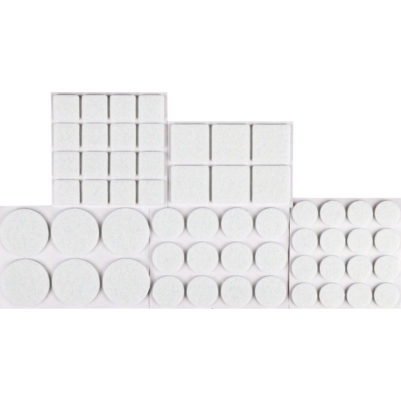 Podložky filcové bílé (56ks) - Doplňky pro domácnost Ostatní