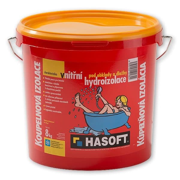 Izolace koupelnová vnitřní 8kg HASOFT - Zateplení, izolace Hydroizolace Tekuté Bez cementu