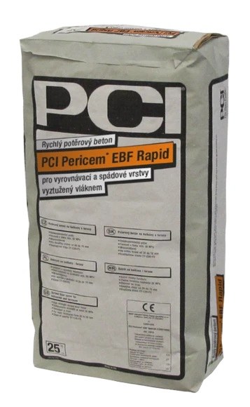 Potěr betonový rychletuhnoucí PERICEM EBF Rapid 25kg (42) PCI