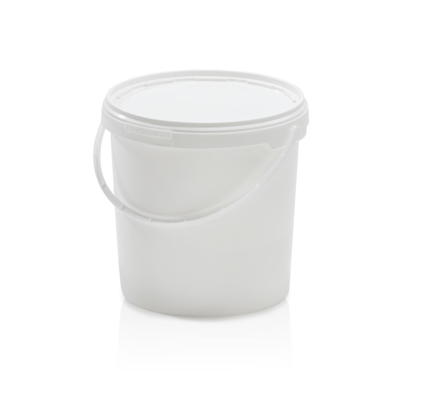 Kbelík plastový potravinářský bílý s víkem 10l - Nářadí Stavební zednické Vědra, maltovníky