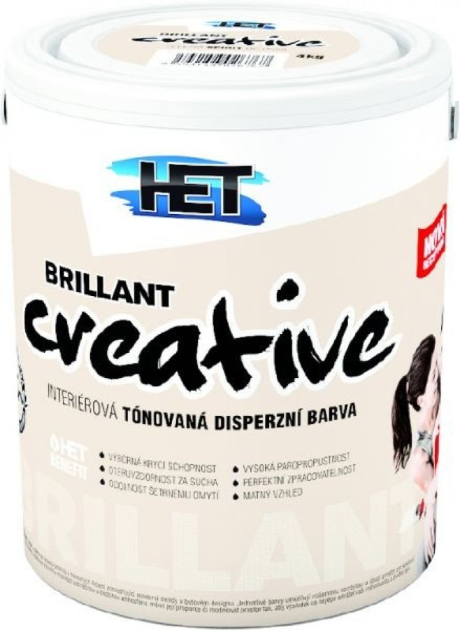 Brillant Creative 4kg 0219 béžová delicate HET - Výprodejové zboží Barvy