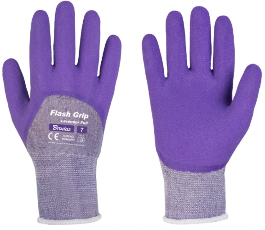 Rukavice Lavender FULL vel.8, latex - Ochranné pomůcky, rukavice, oděvy Rukavice Pracovní