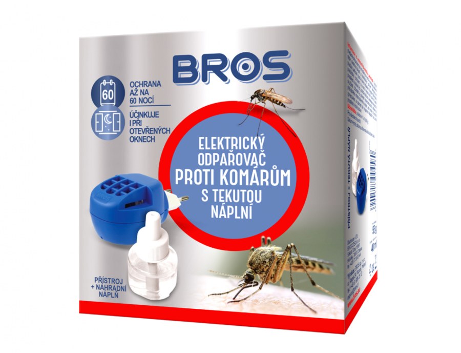 Odpařovač elektrický proti komárům BROS 60nocí - Zahrada Jedy, pasti, odpuzovače