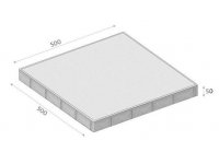 Dlažba FORMELA III povrch Standard 50x50x5cm přírodní CS - BETON