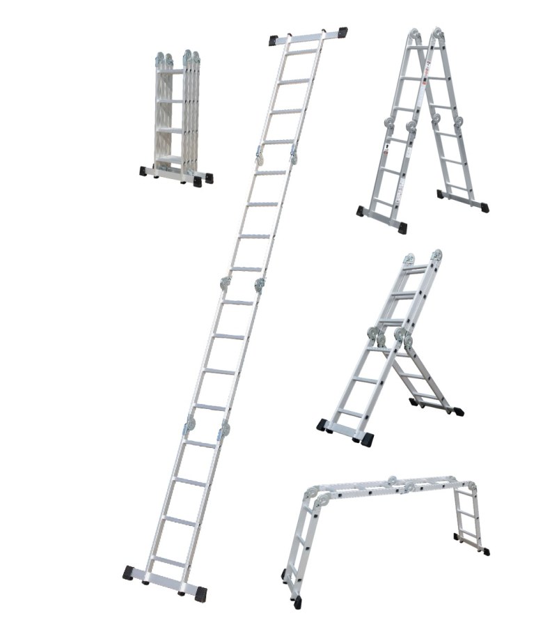 Žebřík hliníkový multifunkční skládací 1x12 346cm PROCRAFT - Nářadí Žebříky, schůdky