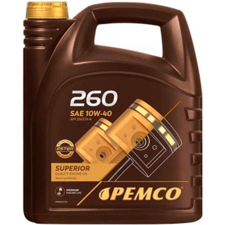 Olej PEMCO 260 10W-40 A3/B4 5l - Auto doplňky Oleje motorové