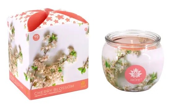 Svíčka vonná TŘEŠŇOVÝ KVĚT 90g - Doplňky pro domácnost Svíčky, oleje