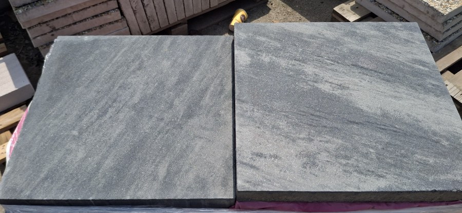 Výprodej - dlažba zahradní reliéfní 60x60x6 cm šedobílá (2.jakost) zál. na paletu 2868 (20)