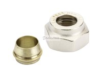 Šroubení svorné Cu 15x3/4"