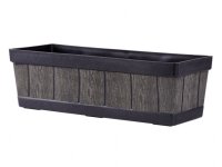 Květník WOODEFF natural dekor dřevo 47x15x17cm