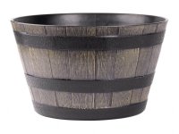 Květník WOODEFF natural dekor dřevo 39x28cm