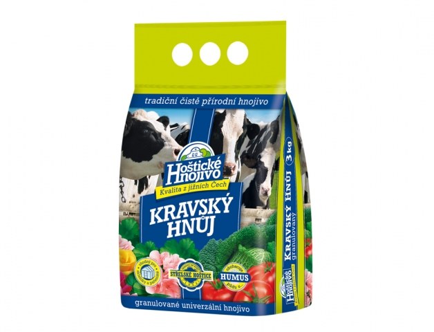 Hnůj kravský 3kg 8174 Hnůj kravský 3kg 8174 - Zahrada Pěstování rostlin Hnojiva