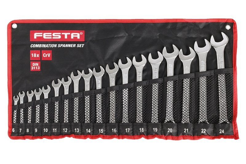 Klíč očkoplochý sada 18dílů 6-24mm 17533 Klíč očkoplochý sada 18dílů 6-24mm 17533 - Nářadí Dílna Goly, klíče Klíče