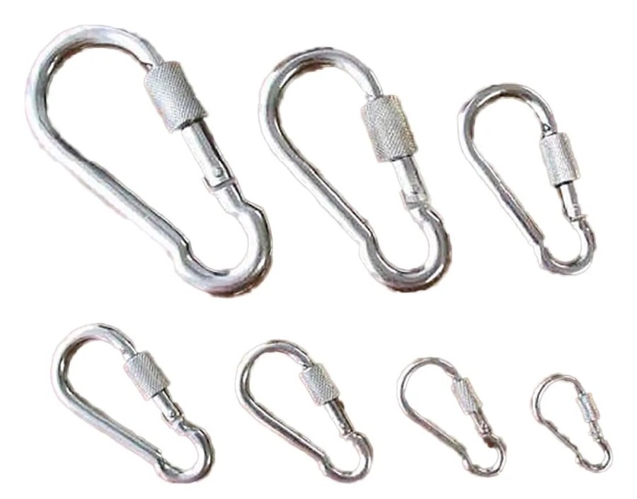 Karabina s maticí 100mm ZN 350kg - Spojovací materiály Karabiny