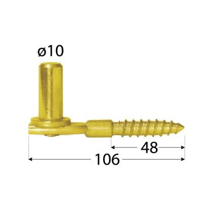 Držák čepu d 10mm/106mm - Spojovací materiály Držáky čepu
