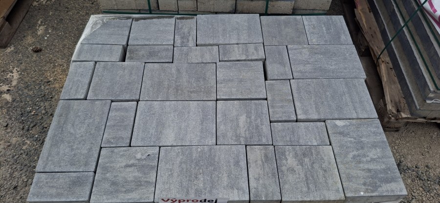 Výprodej - dlažba zámková Kombi RULA 8cm paleta zal.2871 (8 vrstev/pal.) 8,64m2 Výprodej - dlažba zámková Kombi RULA 8cm paleta zal.2871 (8 vrstev/pal.) 8,64m2