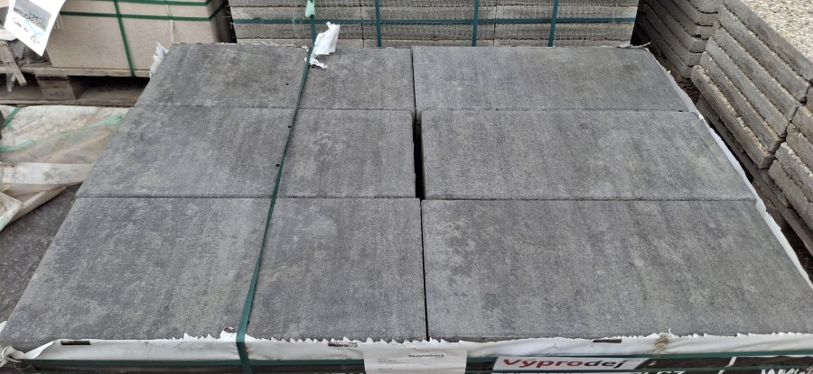 Výprodej- dlažba plošná Modern 60x30x8cm Rula 2.jak. - Výprodejové zboží Betonové dlažby