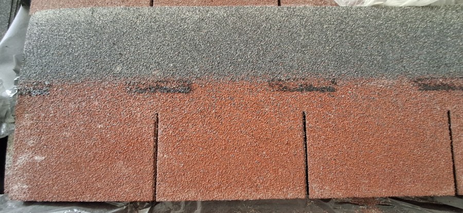 Výprodej - šindel asfaltový OBDELNÍK červený II. jakost (v) - Výprodejové zboží Šindel