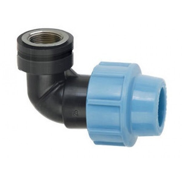 PE- koleno 20 1/2" vnitřní závit - Sanita Rozvody vody Polyethylenové Kolena